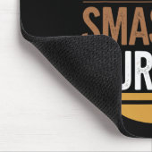 Smash Burger Lover Gegrilde Cheeseburger Flat Top Muismat (Hoek)