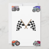 Smash & Crash Monster Truck Bash 3e verjaardag Kaart (Achterkant)