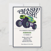 Smash Crash - Verjaardag van de moderne groene mon Kaart (Voorkant)