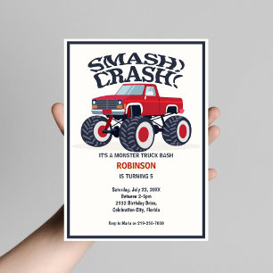 Smash Crash - Verjaardag van de moderne rode monst Kaart