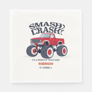 Smash Crash - Verjaardag van de moderne rode monst Servet