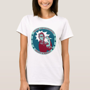 Smash de Patriarchie Rosie de Riveter Retro T-shirt