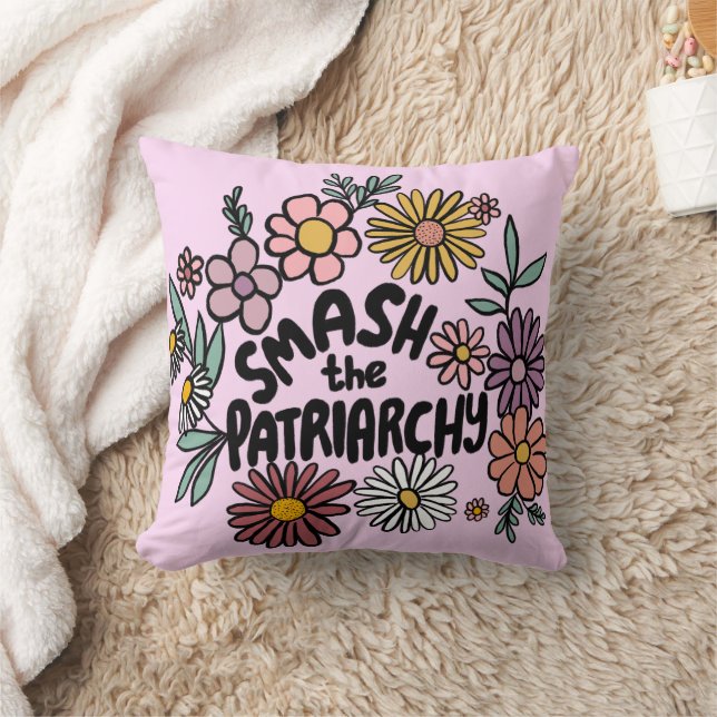 SMASH de PATRIARCHY Floral Schattige Daisy Hand-Dr Kussen (Deken)