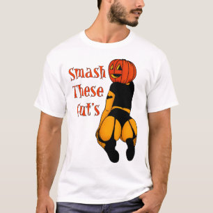 Smash Deze Gut's Grappige Pompoen Halloween Joke T-shirt