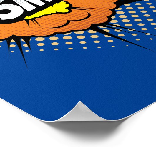 Smash! Dynamic Pop Art Comic Impact Poster (Hoek)