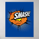 Smash! Dynamic Pop Art Comic Impact Poster<br><div class="desc">Ontketen een sterke kracht in uw ruimte met dit 'Smash!' pop art design. Geïnspireerd door de dramatische en intense momenten van klassieke stripboeken,  vangt dit levendige stuk de energie en impact van een verpletterende klap,  waardoor het een gedurfde en opvallende toevoeging is aan elke kamer.</div>