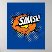 Smash! Dynamic Pop Art Comic Impact Poster (Voorkant)