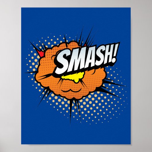 Smash! Dynamic Pop Art Comic Impact Poster (Voorkant)