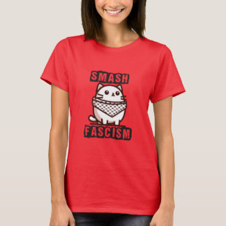 Smash Fascisme Kat T-shirt