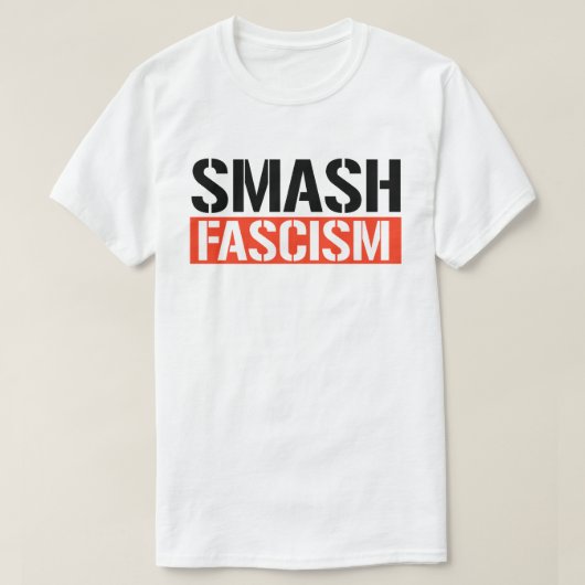 Smash Fascisme T-shirt (Design voorkant)
