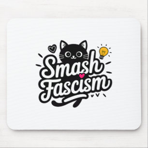 Smash fascisme verzet zich tegen fascisme voor vro muismat