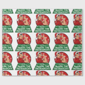 Smash het patriarchaat voor Kerstmis Cadeaupapier (Vlak)