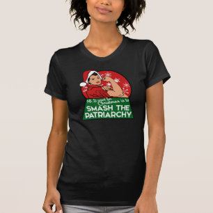 Smash het patriarchaat voor Kerstmis T-shirt