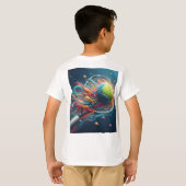 Smash Hit: Tennisbal en racketkunst T-shirt (Achterkant volledig)