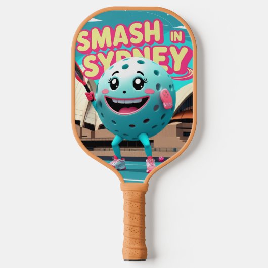 Smash in Sydney - Australië Pickleball Design Paddle (Voorkant)