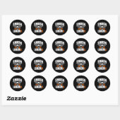 Smash leukemie kanker awareness lint ronde sticker (Vel)