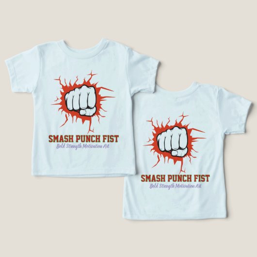 Smash Punch Fist – Bold Strength Motivation Art (Ontwerp Voorkant & Achterkant)