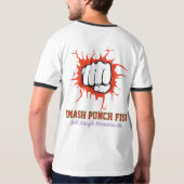 Smash Punch Fist – Bold Strength Motivation Art T-shirt (Achterkant)
