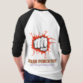 Smash Punch Fist – Bold Strength Motivation Art T-shirt (Achterkant)