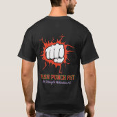 Smash Punch Fist – Bold Strength Motivation Art T-shirt (Achterkant)