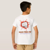 Smash Punch Fist – Bold Strength Motivation Art T-shirt (Achterkant volledig)