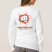 Smash Punch Fist – Bold Strength Motivation Art T-shirt (Achterkant)
