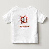 Smash Punch Vuist – Krachtige Motivatie Kunst Kinder Shirts (Achterkant)