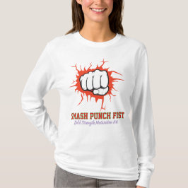 Smash Punch Vuist – Krachtige Motivatie Kunst T-shirt