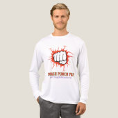 Smash Punch Vuist – Krachtige Motivatie Kunst Tri-Blend Shirt (Voorkant)