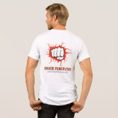 Smash Punch Vuist – Krachtige Sterkte Motivatie Ku Tri-Blend Shirt (Achterkant volledig)