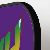 Smash Syndicate: Domineer de rechtbank Pickleball Paddle (Links Detail)