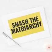 Smash the Matriarchy Rechthoekige Sticker (Envelop)