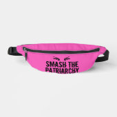 Smash the Patriarchaat Cool Pink Feminist Heuptasje (Voorkant)