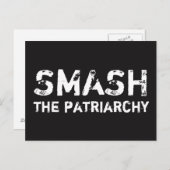 SMASH the Patriarchy Feminist Briefkaart (Voorkant / Achterkant)