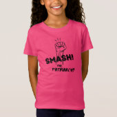 Smash the Patriarchy feminist - kinder T-shirt (Voorkant)