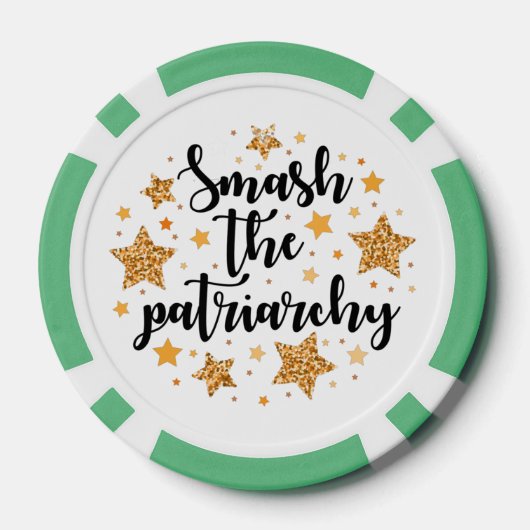 Smash the Patriarchy! Poker Chips (Achterkant)