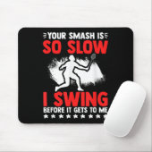 Smash Zo Trage Racket Shuttle Hobby Badminton Spel Muismat (Met muis)