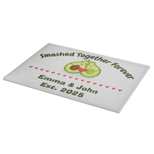 Smashed Together Forever Glass Cutting Board Snijplank (Hoek)