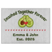 Smashed Together Forever Glass Cutting Board Snijplank (Voorkant)