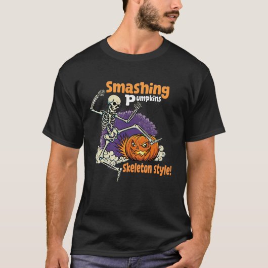 Smashing Pumpkins Orange Halloween Family Matching T-shirt (Voorkant)