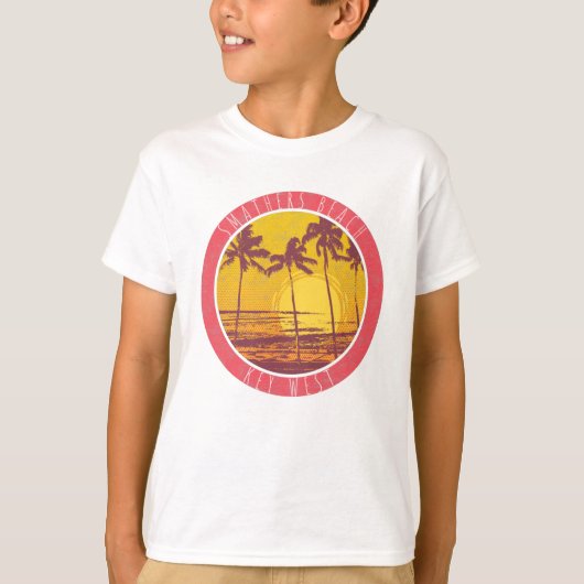 Smathers Beach Key West  Beach Sunrise Surf T-shirt (Voorkant)