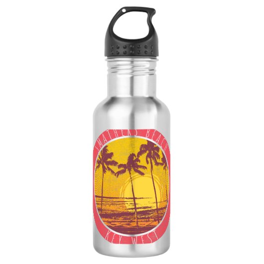 Smathers Beach Key West Beach Sunrise Surf Waterfles (Voorkant)