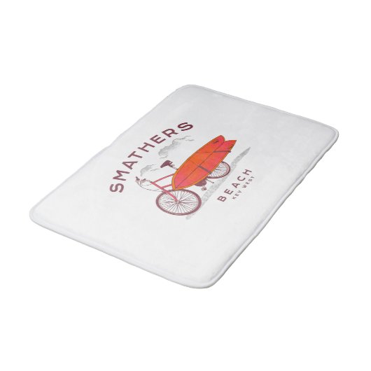 Smathers Beach Key West  Beach Surfing Badmat (Gekanteld)