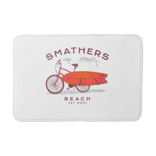 Smathers Beach Key West  Beach Surfing Badmat (Voorkant)
