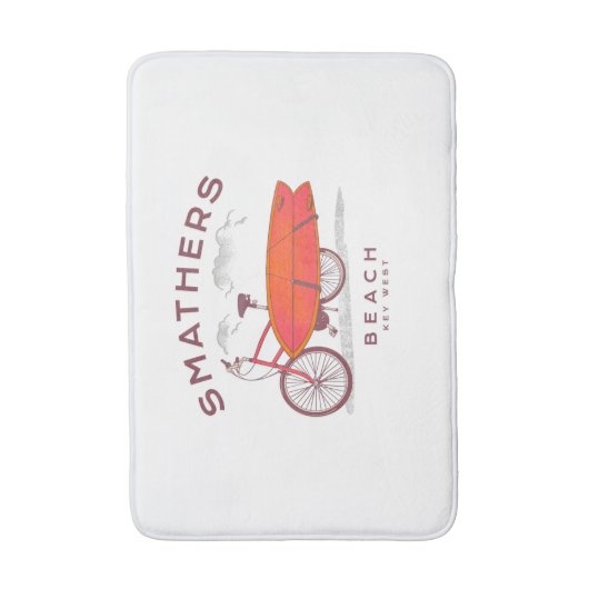 Smathers Beach Key West  Beach Surfing Badmat (Voorkant Verticaal)