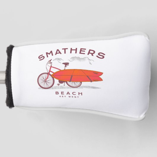Smathers Beach Key West  Beach Surfing Golfheadcover (Voorkant)