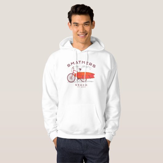 Smathers Beach Key West  Beach Surfing Hoodie (Voorkant volledig)