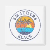 Smathers Beach, Key West Faded klassieke stijl Magneet (Voorkant)