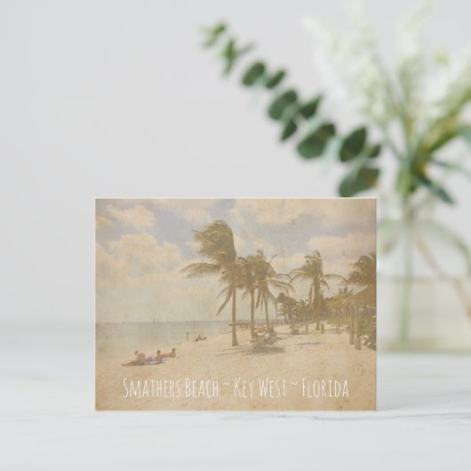 Smathers Beach, Key West, Florida Briefkaart (Staand voorkant)