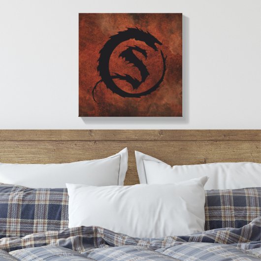 SMAUG™ Logo Canvas Afdruk (Insitu (Slaapkamer))